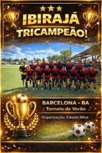 Ibirajá F.C é tricampeão consecutivo do Torneio de Verão em Barcelona